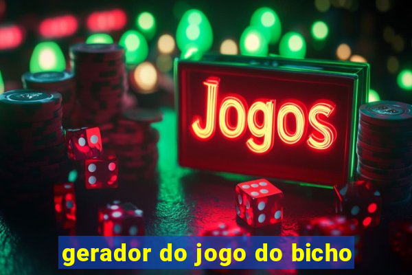 gerador do jogo do bicho